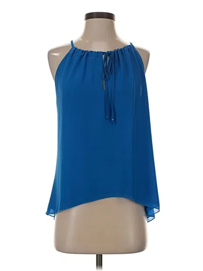 Pre-owned Veronica M Sleeveless Blouse In Blue