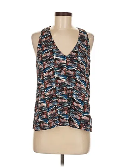 Pre-owned Veronica M Sleeveless Blouse In Blue