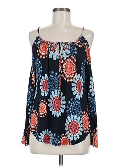 Pre-owned Veronica M Sleeveless Blouse In Blue