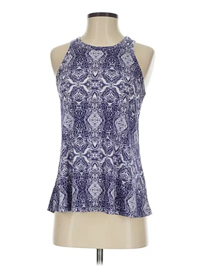 Pre-owned Veronica M Sleeveless Blouse In Blue