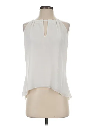 Pre-owned Veronica M Sleeveless Blouse In Ivory