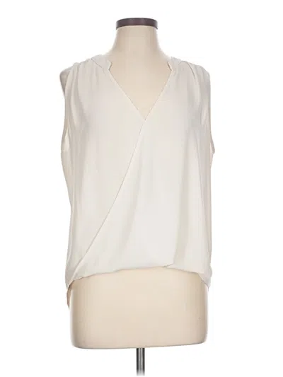 Pre-owned Veronica M Sleeveless Blouse In Ivory