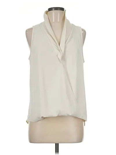 Pre-owned Veronica M Sleeveless Blouse In Ivory