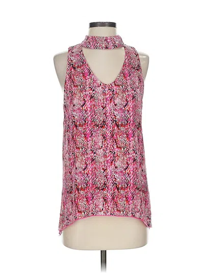 Pre-owned Veronica M Sleeveless Blouse In Pink