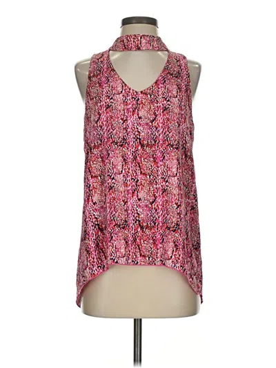 Pre-owned Veronica M Sleeveless Blouse In Pink