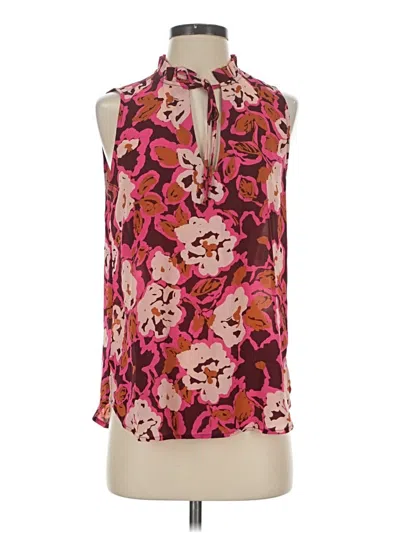 Pre-owned Veronica M Sleeveless Blouse In Pink