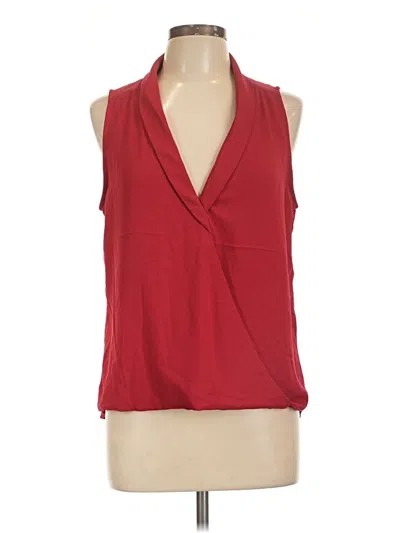Pre-owned Veronica M Sleeveless Blouse In Red