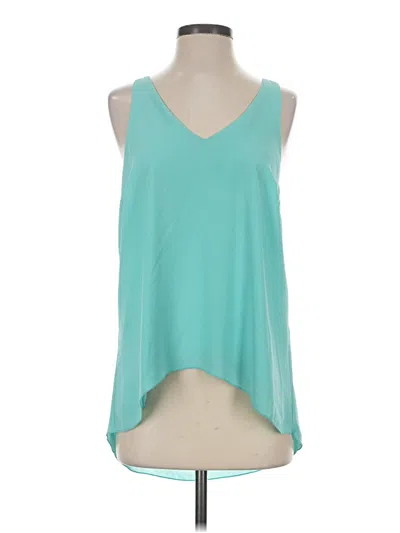 Pre-owned Veronica M Sleeveless Blouse In Teal