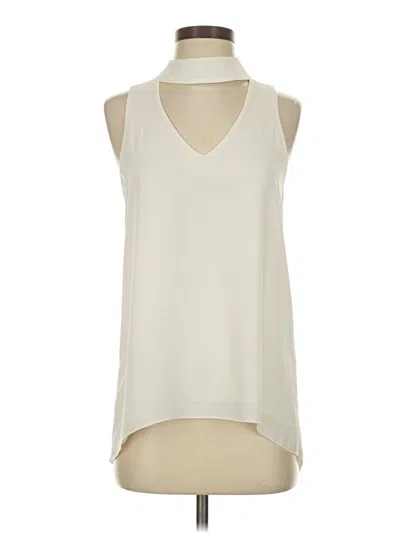 Pre-owned Veronica M Sleeveless Blouse In White