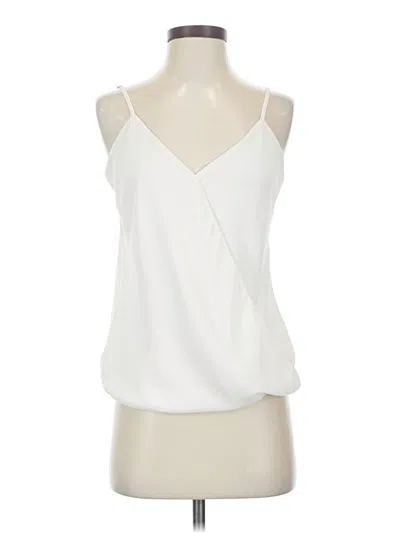 Pre-owned Veronica M Sleeveless Blouse In White