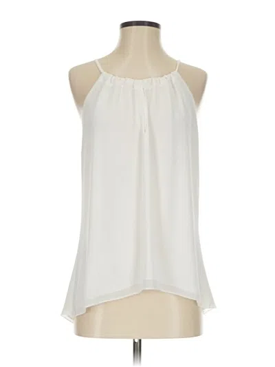 Pre-owned Veronica M Sleeveless Blouse In White