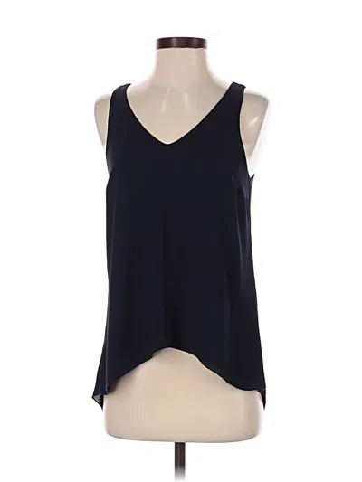 Pre-owned Veronica M Sleeveless Top Black Halter Neckline Tops
