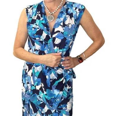Veronica M Sleeveless Wrap Dress In Lorelie In Multi