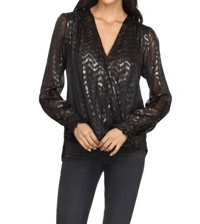 Veronica M Surplice Blouse In Black