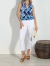 Veronica M Surplice Tank In Lorelei In Multi