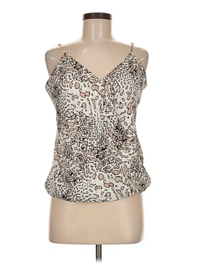 Pre-owned Veronica M Tank Top Brown Strapless Neckline Tops