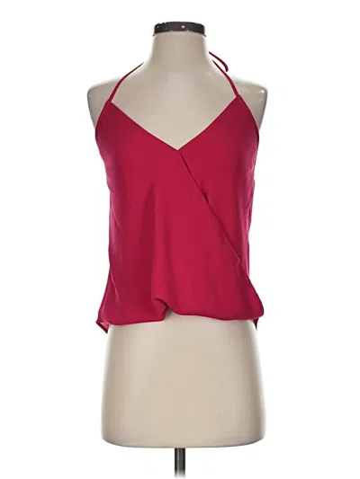 Pre-owned Veronica M Tank Top Red Halter Neckline Tops