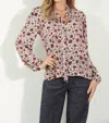 VERONICA M TIE NECK BLOUSE IN FIORI