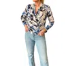 Veronica M Victorious Long Sleeve Blouse In Blue In Blue