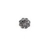 Veronica Tharmalingam Women's Black / Rose Gold Marcia Rhodium & Rose Gold Plated Floral Statement Ring