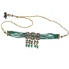 Veronica Tharmalingam Women's Gold / Green Emma Choker With Jade And Gold Adjustable Length