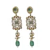 Veronica Tharmalingam Women's Green / Gold Annetta Long Jade Earrings With Gold