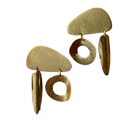 Veronica Tharmalingam Women's Malti Geometrical Shaped Gold Earrings