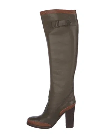 Pre-owned Veronique Branquinho Leather Boots In Green