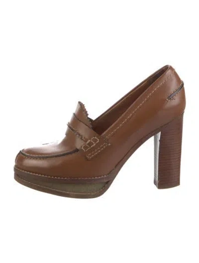 Pre-owned Veronique Branquinho Leather Pumps In Brown