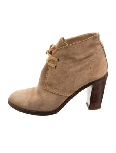 Pre-owned Veronique Branquinho Suede Boots In Brown/neutrals