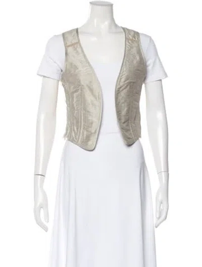 Pre-owned Veronique Branquinho Vintage 2003 Vest In Neutral