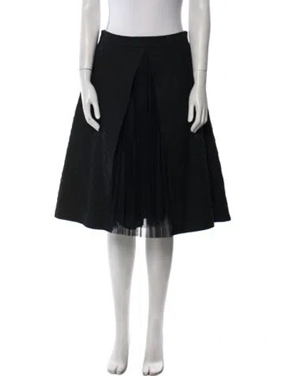 Pre-owned Veronique Branquinho Vintage Knee-length Skirt In Black