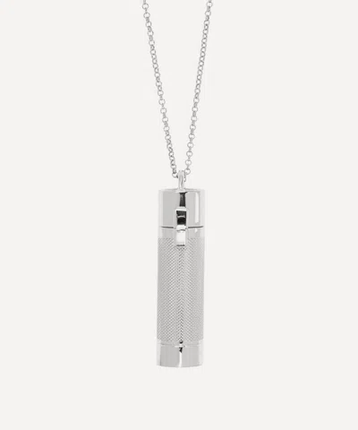 Veronique Gabai Silver-tone Saint Tropez Perfume Holder Pendant Necklace