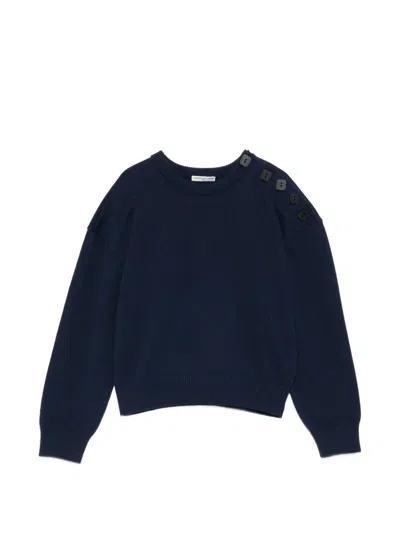 Veronique Leroy Button-detail Sweater In Blue