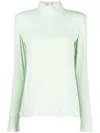 Veronique Leroy Véronique Leroy High Neck Zipped Long Sleeves Top