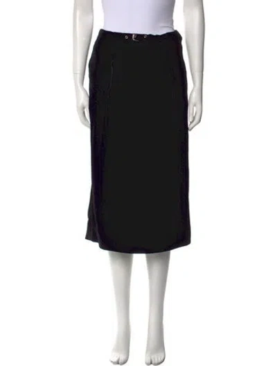 Pre-owned Veronique Leroy Knee-length Skirt W/ Tags In Black