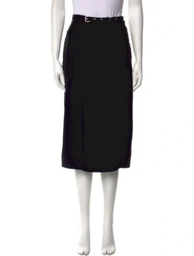 Pre-owned Veronique Leroy Knee-length Skirt W/ Tags In Black