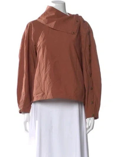 Pre-owned Veronique Leroy Long Sleeve Top In Brown