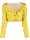 Veronique Leroy Cropped Mohair-wool Cardigan