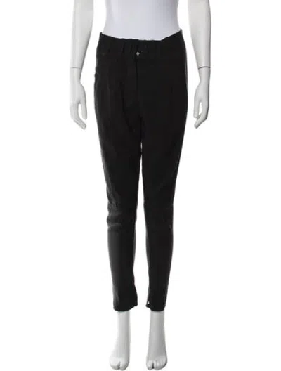 Pre-owned Veronique Leroy Straight Leg Pants In Black