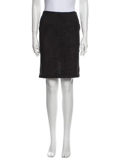 Pre-owned Veronique Leroy Terry Cloth Knee-length Skirt In Gray