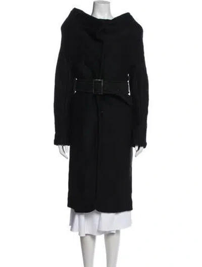 Pre-owned Veronique Leroy Wool Coat In Black