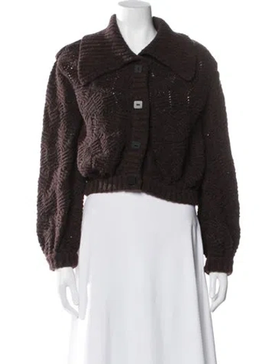 Pre-owned Veronique Leroy Wool Sweater In Brown