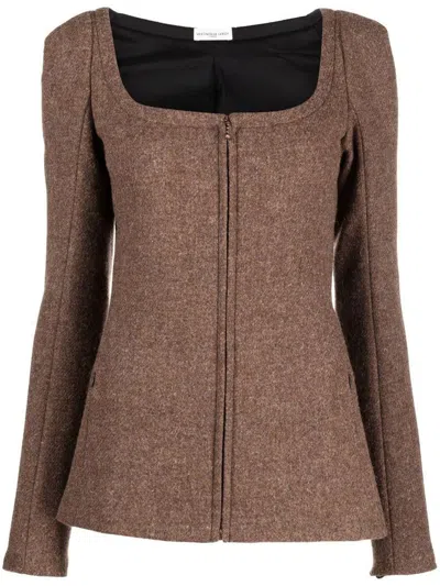 Veronique Leroy Véronique Leroy Zipped Front Fitted Jacket Clothing