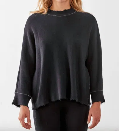 Veronique Miljkovitch Avoriaz Big Loop Terry Sweatshirt In Black