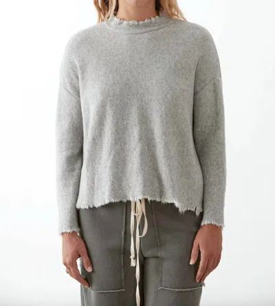 Veronique Miljkovitch Vail Big Loop Terry Sweatshirt In Dove In Gray