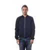 Verri Blue Viscose Bomber In Black