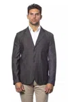 Verri Single Brested Blazer In Grey