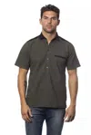 Verri Army Cotton Shirt In Grey
