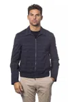 Verri "black Cotton Men Jacket" In Blue